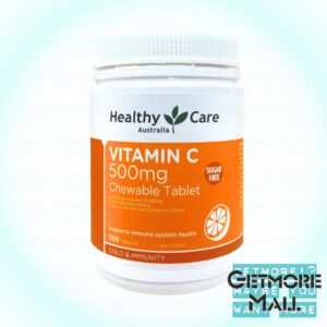 Healthy Care - 維他命C 500mg 咀嚼片 500粒 -此日期前最佳: 12/2025 -(9316254892102) - Image 1